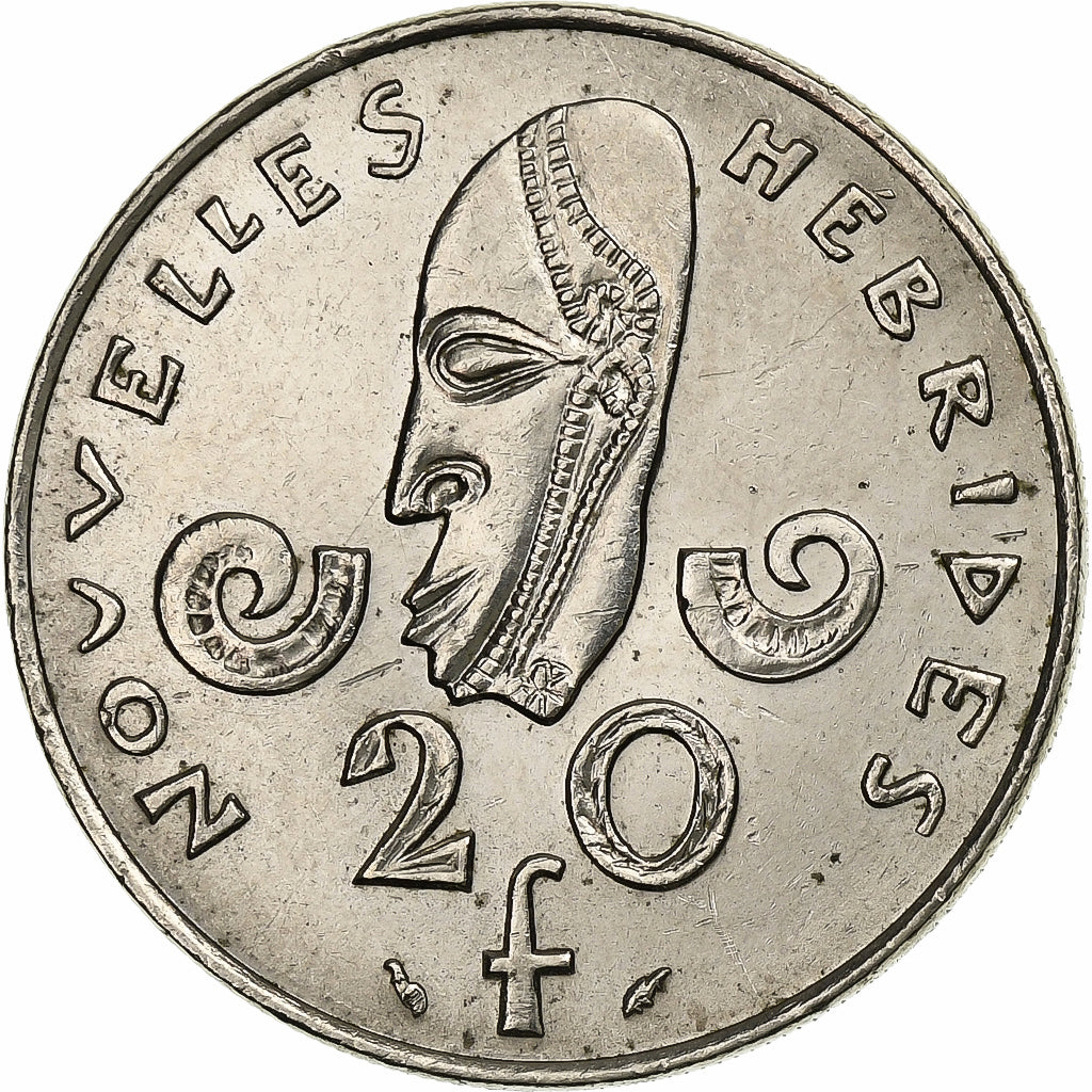 Nuove Ebridi, 20 Francs, 1979, Paris, Nichel, SPL-, KM:3.2
