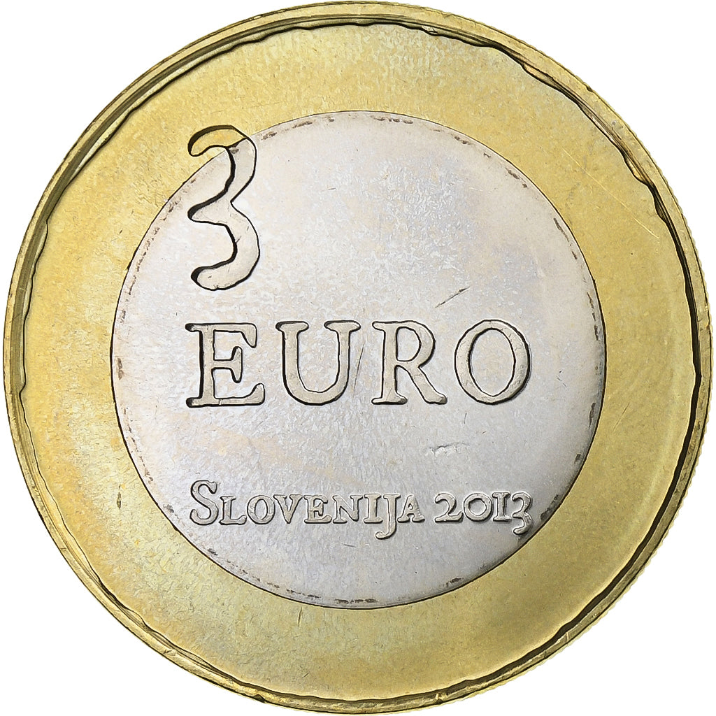 Slowenien, 3 Euro, Tolmin Peasant Revolt, 2013, VZ, Bi-Metallic, KM:108