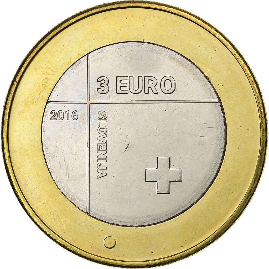 Slowenien, 3 Euro, 2016, Bi-Metallic, VZ