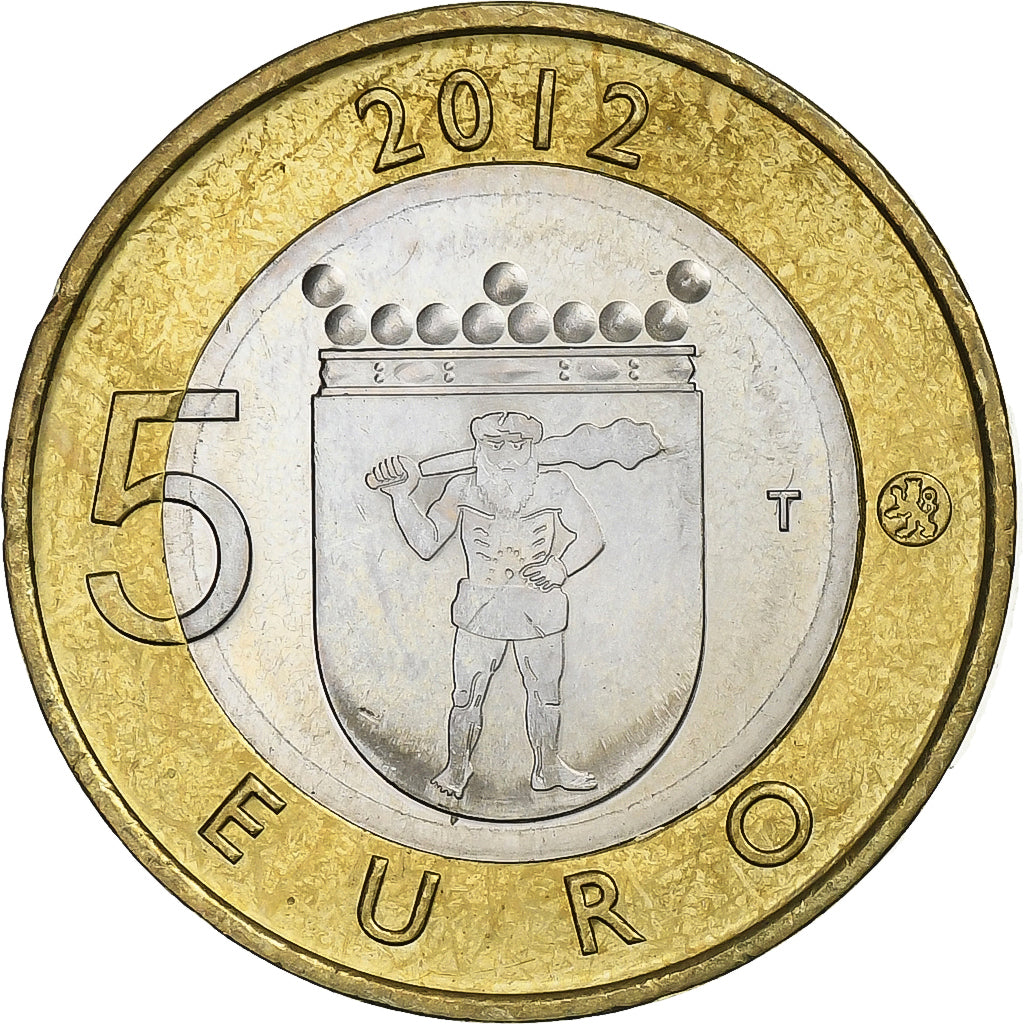 Finlandia, 5 Euro, Lumberjack's Candle Bridge, 2012, Vantaa, Bi-metallico, SPL-
