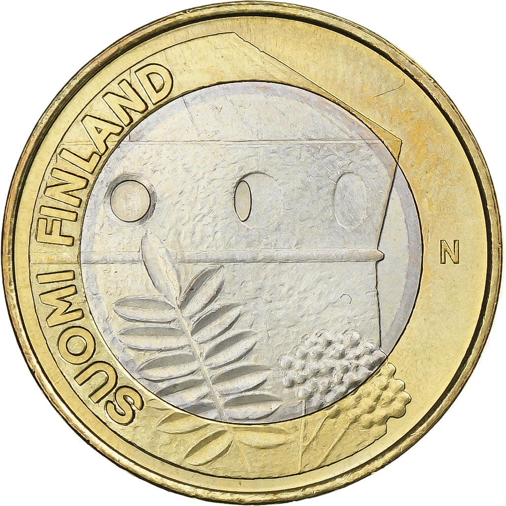 Finlandia, 5 Euro, St. Olaf Castle, 2013, Vantaa, Bimetaliczny, AU(55-58)