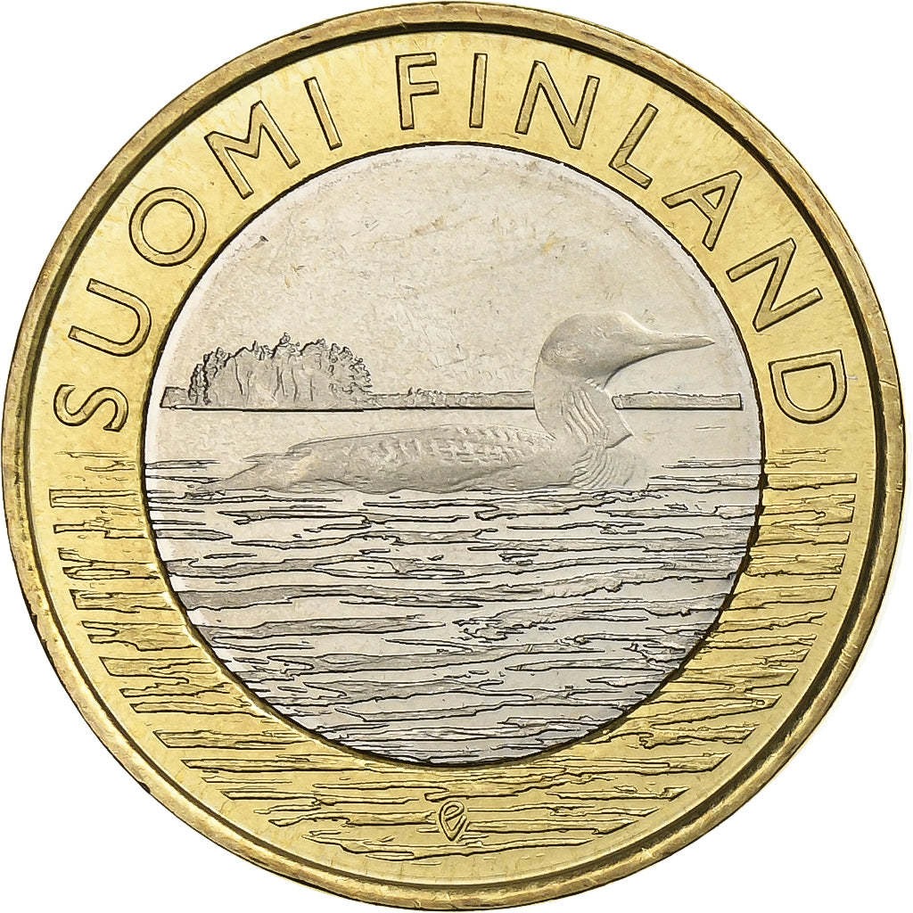Finland, 5 Euro, 2014, Bi-Metallic, MS(60-62)