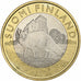 Finland, 5 Euro, Fox, 2014, Vantaa, Bi-Metallic, MS(60-62), KM:210