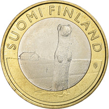 Finnland, 5 Euro, Stoat in Ostrobothnia, 2015, Vantaa, Bi-Metallic, VZ+, KM:242