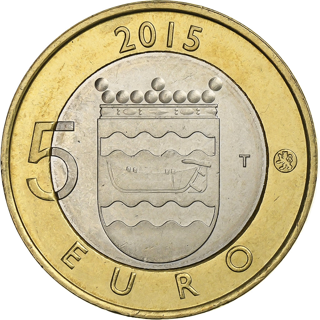 Finland, 5 Euro, 2015, Bi-Metallic, MS(63)