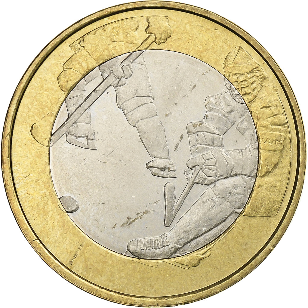 Finlande, 5 Euro, Ice Hockey, 2016, Vantaa, Bimétallique, SPL, KM:243