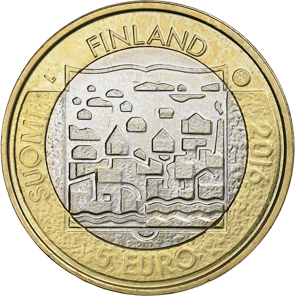 Finland, 5 Euro, Kyosti Kallio, 2016, Vantaa, Bi-Metallic, MS(63), KM:290