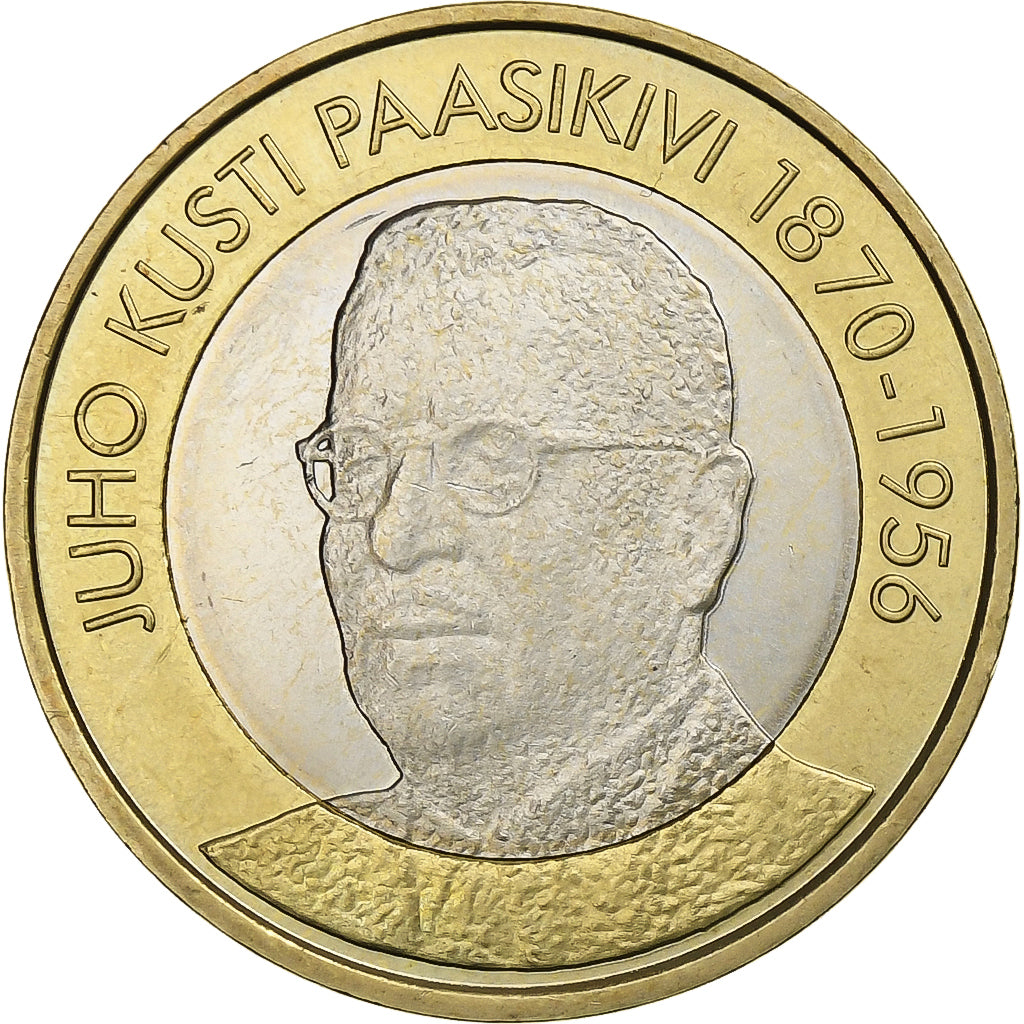 Finlandia, 5 Euro, Prueba, 2017, Bimetálico, SC