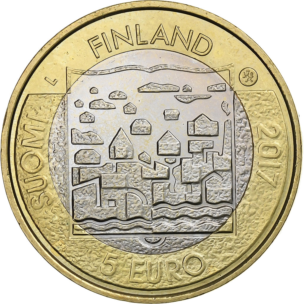 Finlandia, 5 Euro, Prueba, 2017, Bimetálico, SC