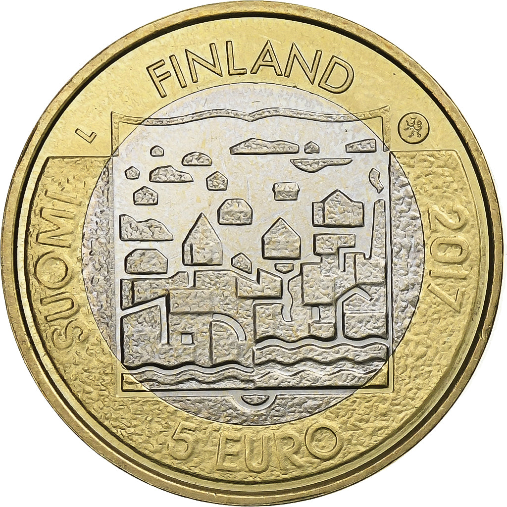 Finland, 5 Euro, 2017, Bi-Metallic, AU(55-58)