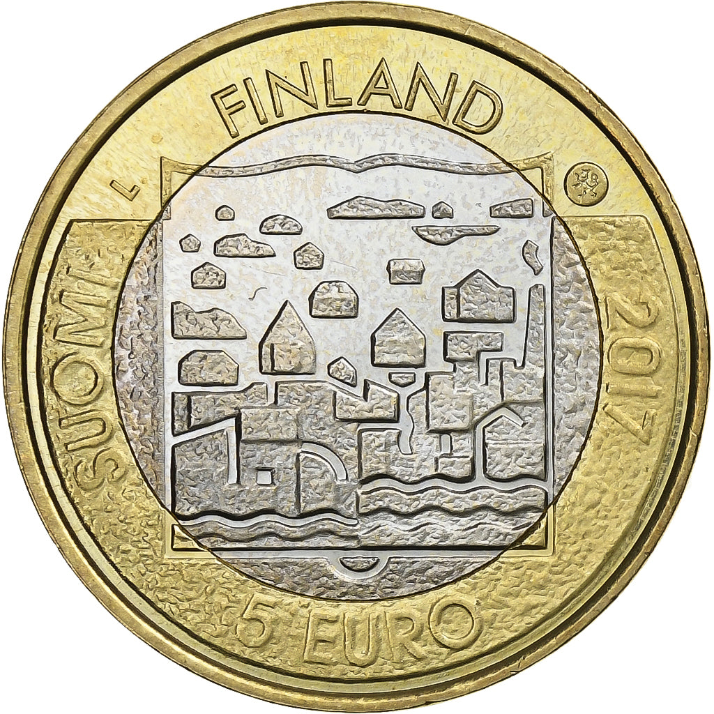Finland, 5 Euro, Risto Heikki Ryti, 2017, Vantaa, Bi-Metallic, MS(63), KM:257