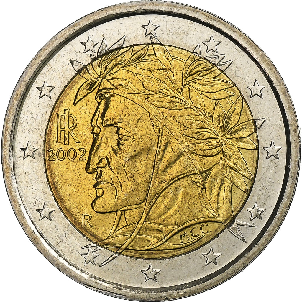 Italia, 2 Euro, 2002, Rome, Bi-metallico, SPL, KM:217