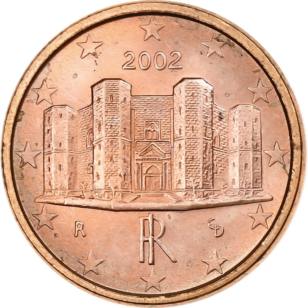 Italy, Euro Cent, 2002, Rome, Copper Plated Steel, MS(64), KM:210