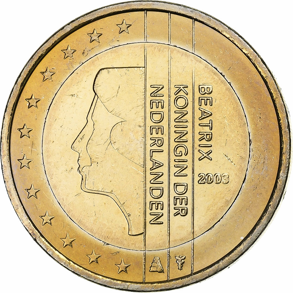 Netherlands, Beatrix, 2 Euro, 2003, Utrecht, Bi-Metallic, MS(63), KM:241