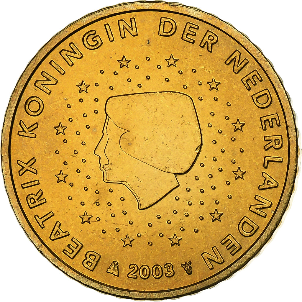 Nederland, Beatrix, 50 Euro Cent, 2003, Utrecht, Tin, UNC-, KM:239