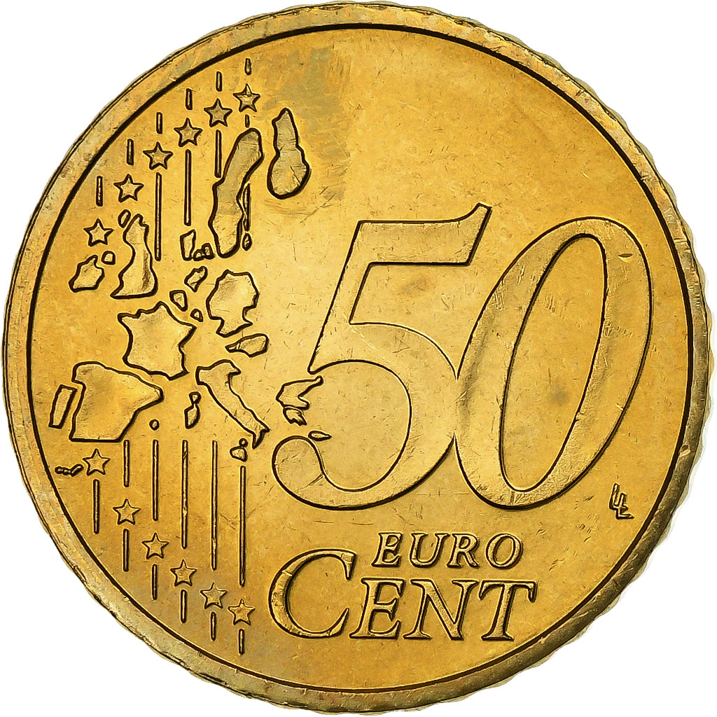 Nederland, Beatrix, 50 Euro Cent, 2003, Utrecht, Tin, UNC-, KM:239