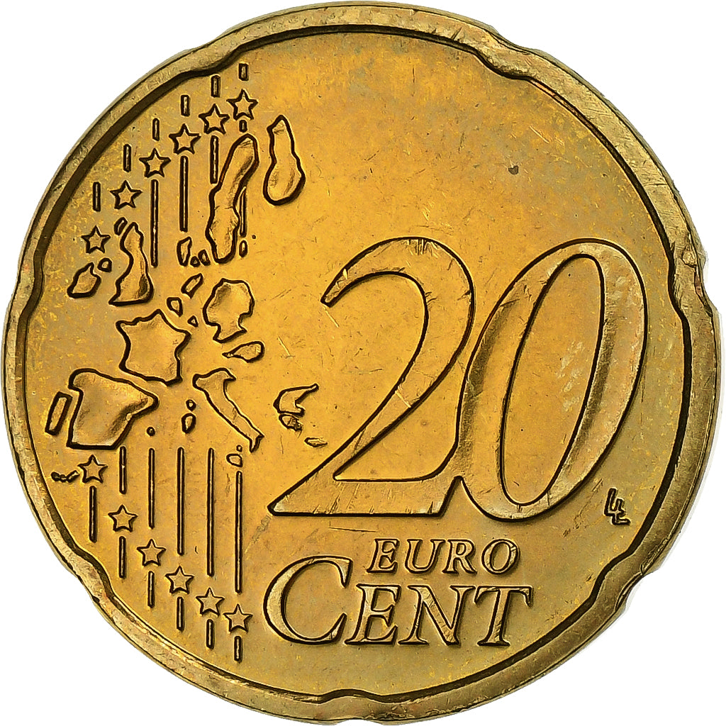 Nederland, Beatrix, 20 Euro Cent, 2003, Utrecht, Nordic gold, UNC-, KM:238