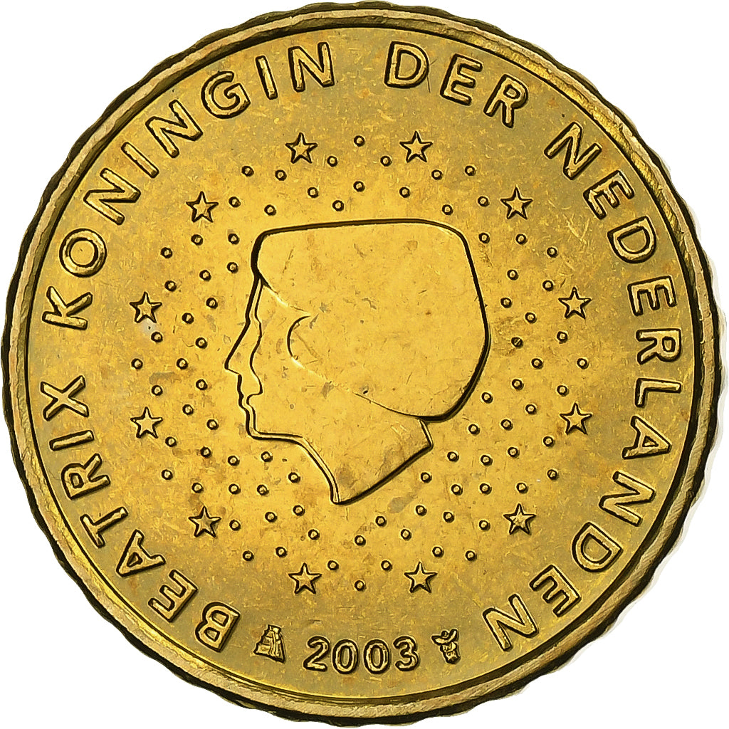 Países Bajos, Beatrix, 10 Euro Cent, 2003, Utrecht, Nordic gold, SC, KM:237