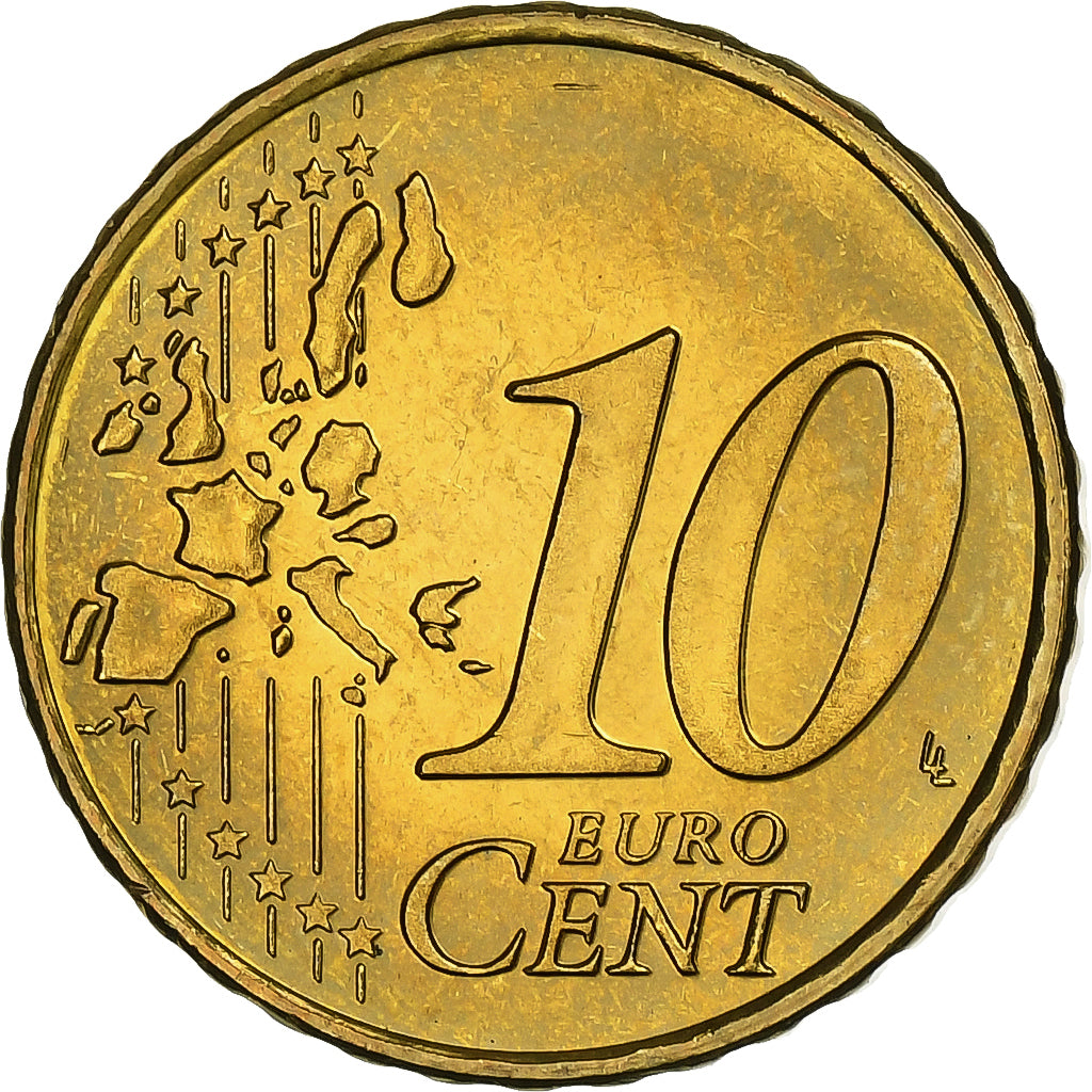 Países Bajos, Beatrix, 10 Euro Cent, 2003, Utrecht, Nordic gold, SC, KM:237
