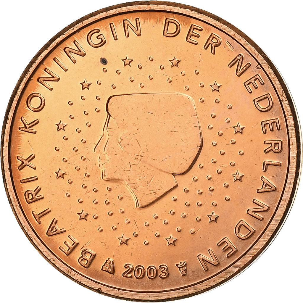 Nederland, Beatrix, 2 Euro Cent, 2003, Utrecht, Copper Plated Steel, UNC-