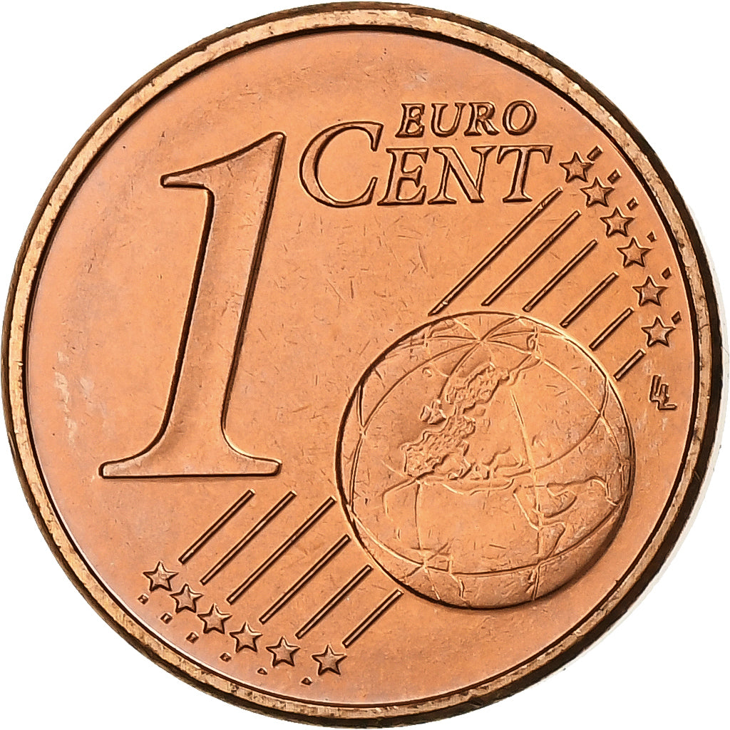 Países Baixos, Beatrix, Euro Cent, 2003, Utrecht, Aço Cromado a Cobre, MS(63)