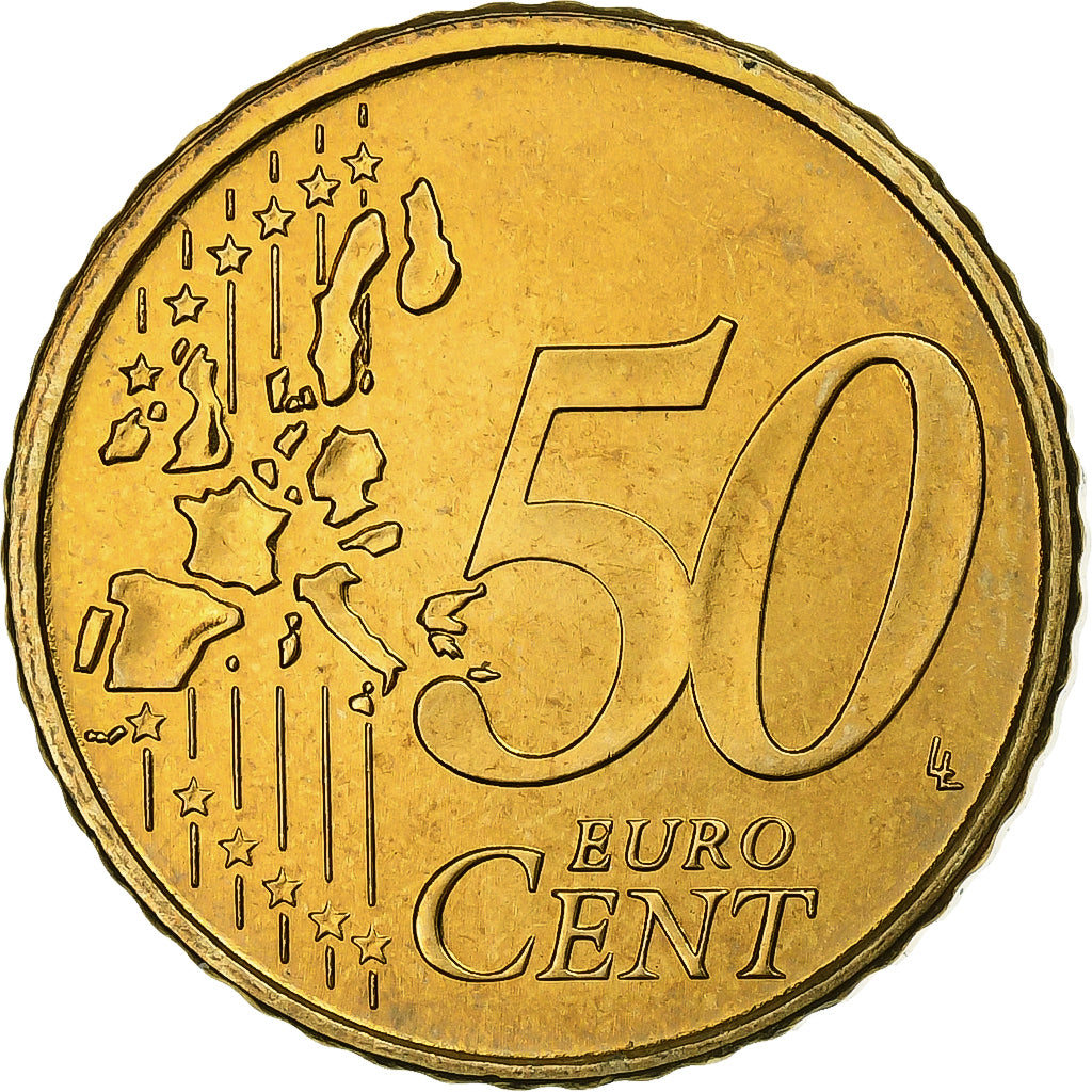 Portogallo, 50 Euro Cent, 2002, Lisbon, Ottone, SPL+, KM:745