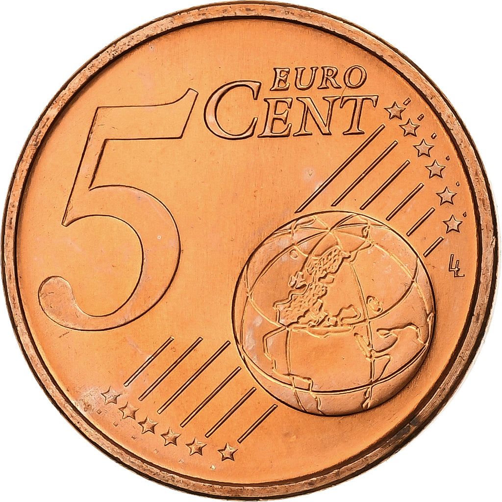 Portugal, 5 Euro Cent, 2002, Lisbon, Miedź platerowana stalą, MS(64), KM:742