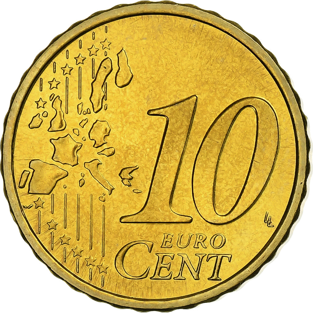 Finlande, 10 Euro Cent, 2003, Vantaa, Laiton, SPL+, KM:101