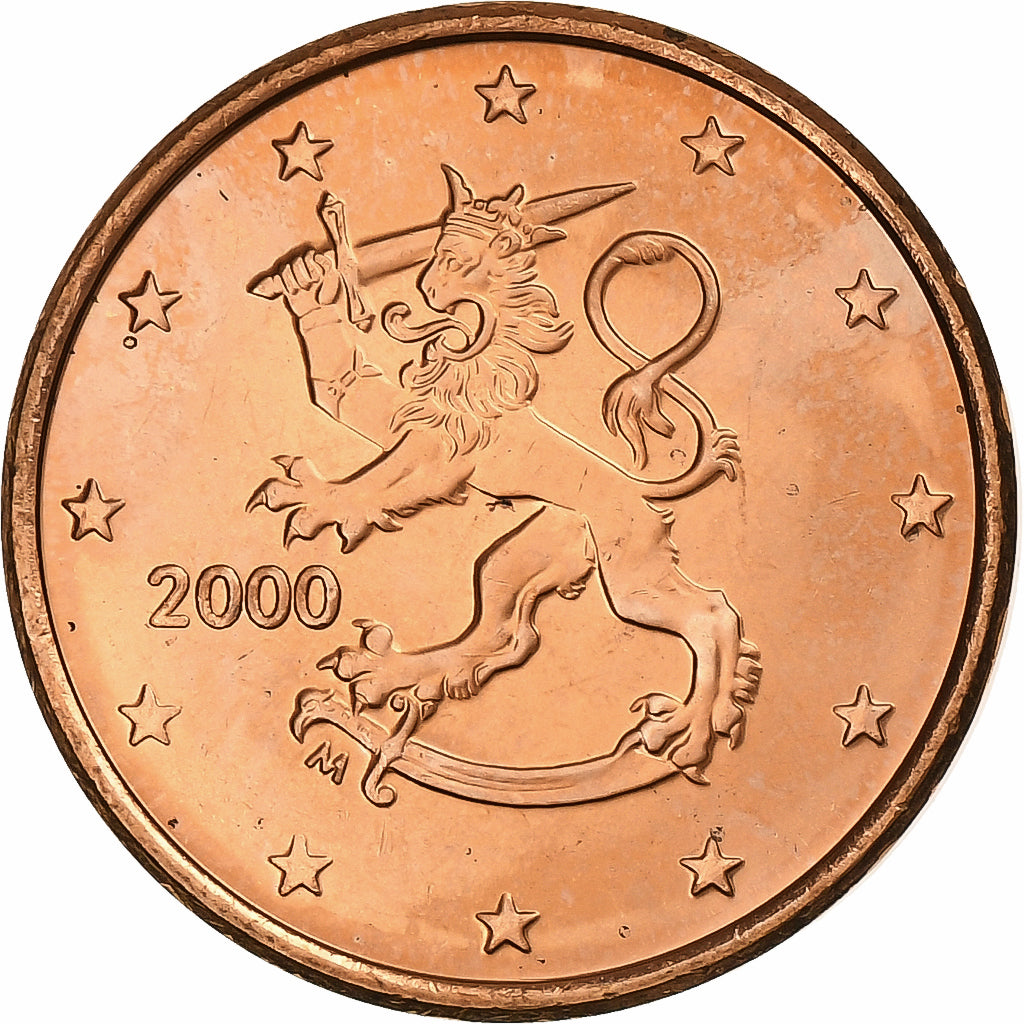 Finlande, 5 Euro Cent, 2000, Vantaa, Cuivre plaqué acier, SPL+, KM:100