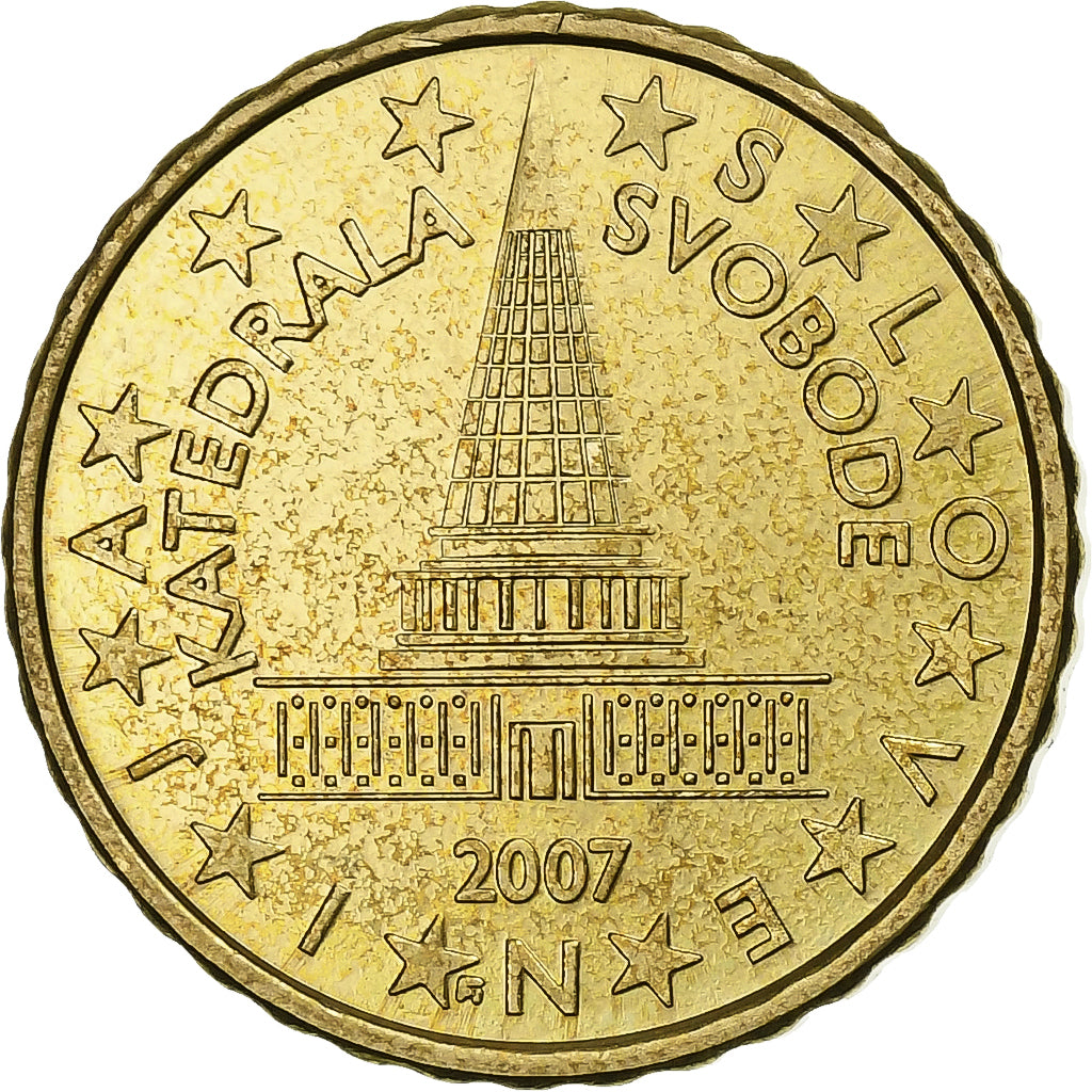 Slovenië, 10 Euro Cent, 2007, Vantaa, Tin, UNC-, KM:71