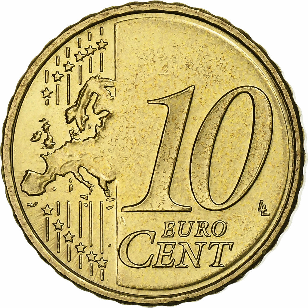 Slovenië, 10 Euro Cent, 2007, Vantaa, Tin, UNC-, KM:71