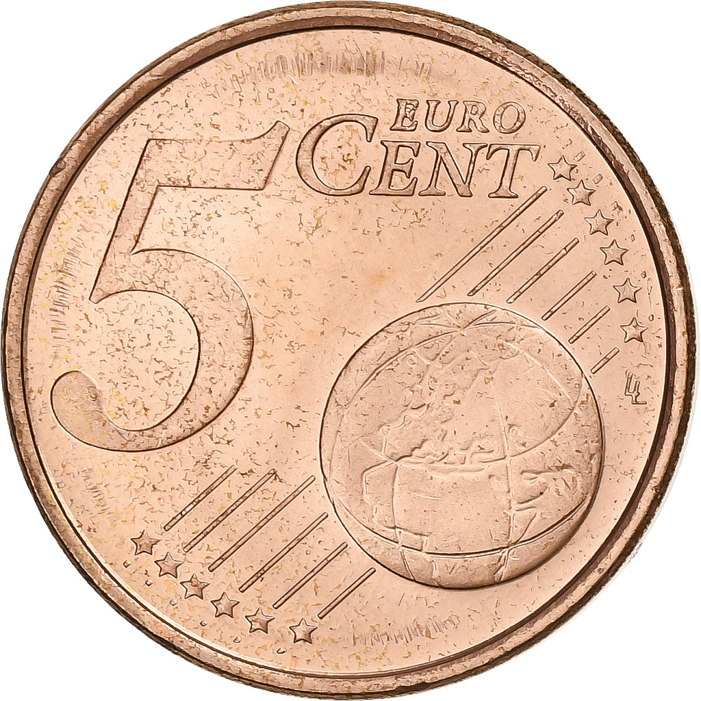 Slovenië, 5 Euro Cent, 2007, Vantaa, Copper Plated Steel, UNC-, KM:70