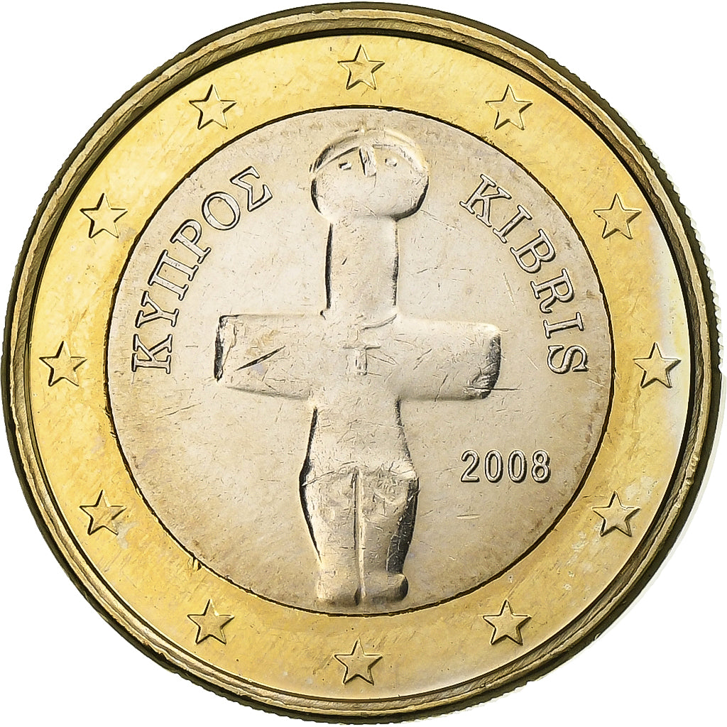 Cyprus, Euro, 2008, Bi-Metallic, MS(63), KM:84