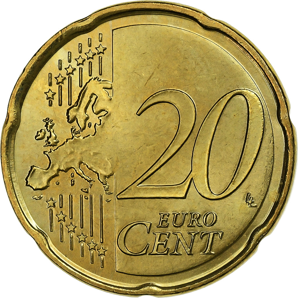 Malta, 20 Euro Cent, 2008, Paris, Mosiądz, MS(60-62), KM:129