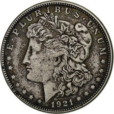 United States, 1 Dollar, 1921, Denver, Silver, EF(40-45), KM:110