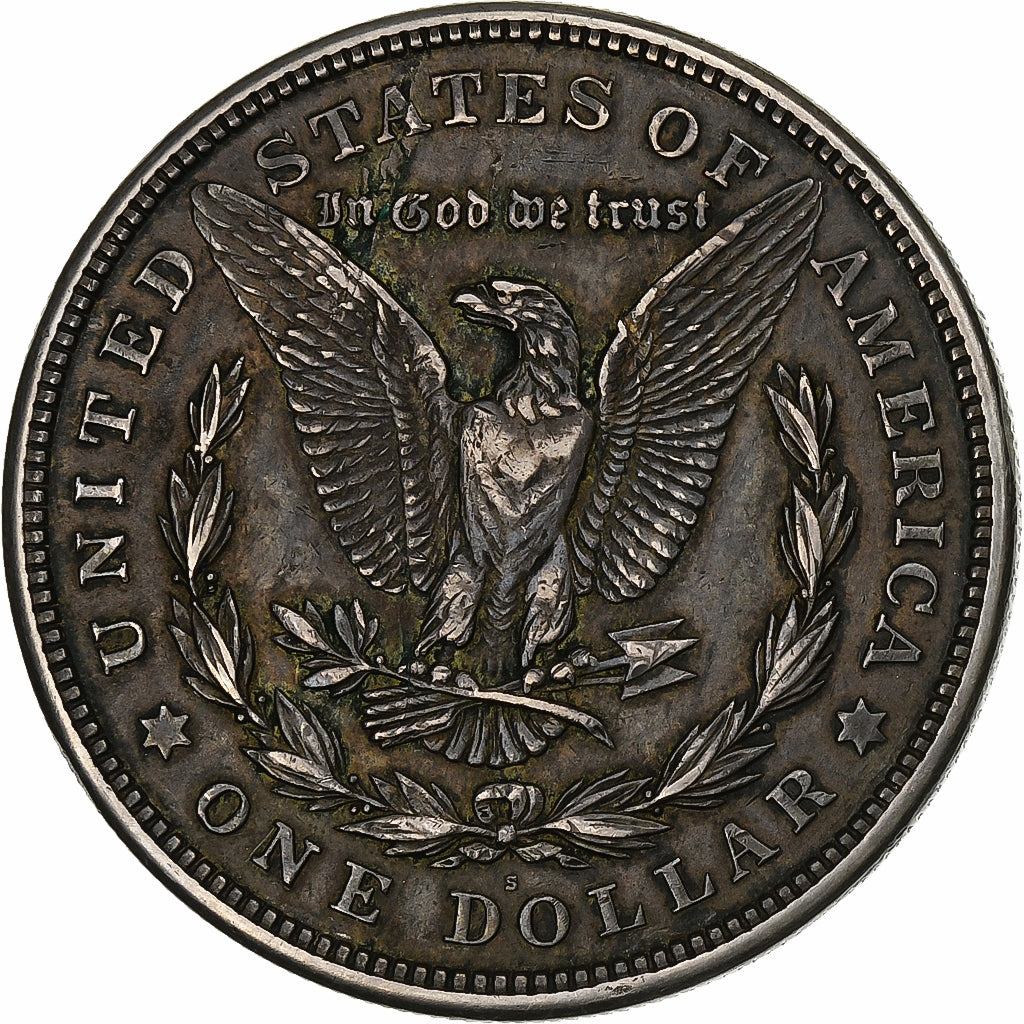Stati Uniti, Dollar, Morgan Dollar, 1921, San Francisco, Argento, BB, KM:110