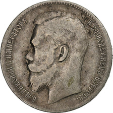 Russia, Nicholas II, Rouble, 1898, Saint Petersburg, Silver, VF(30-35), KM:59.3