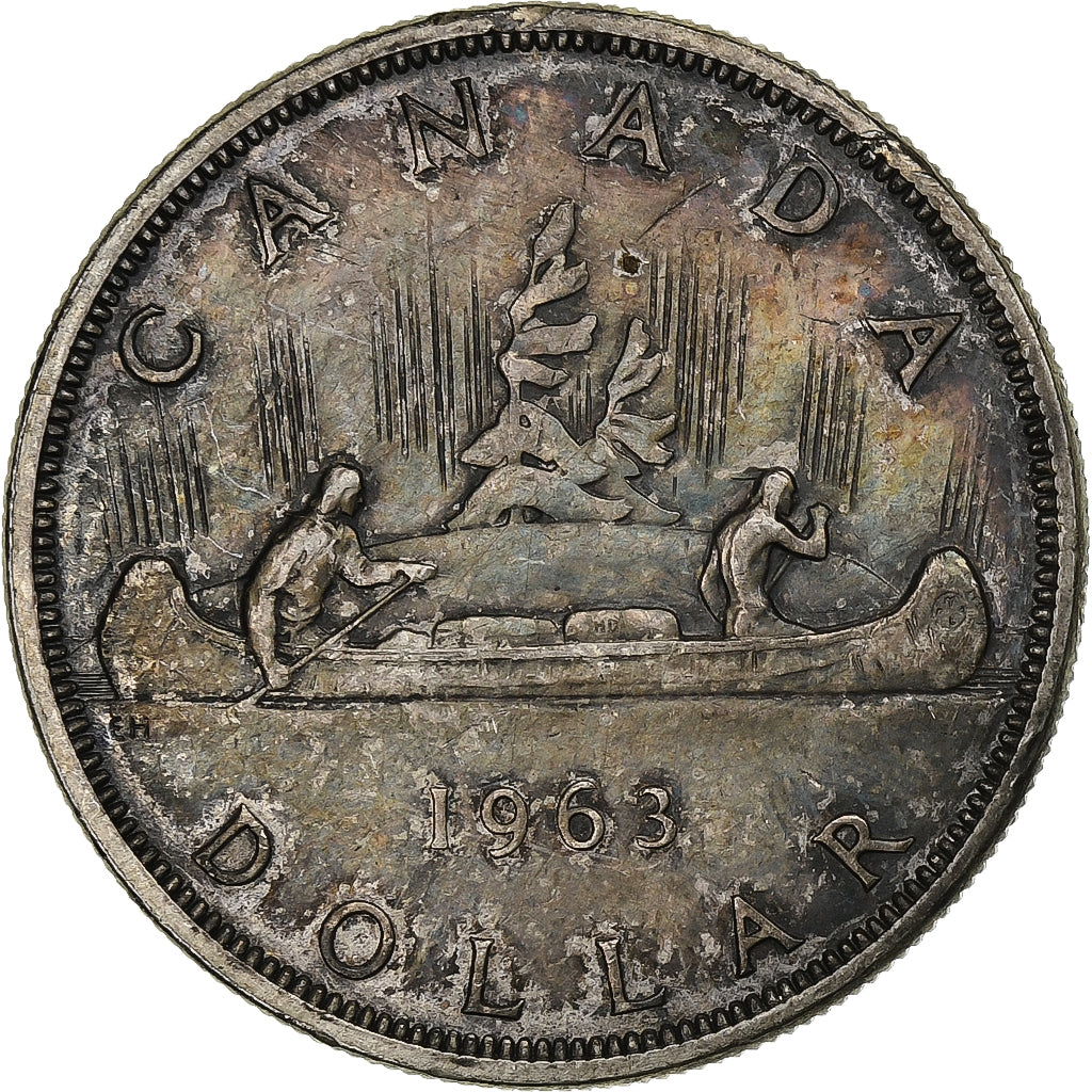 Canada, Elizabeth II, Dollar, 1963, Royal Canadian Mint, Argent, TTB, KM:54