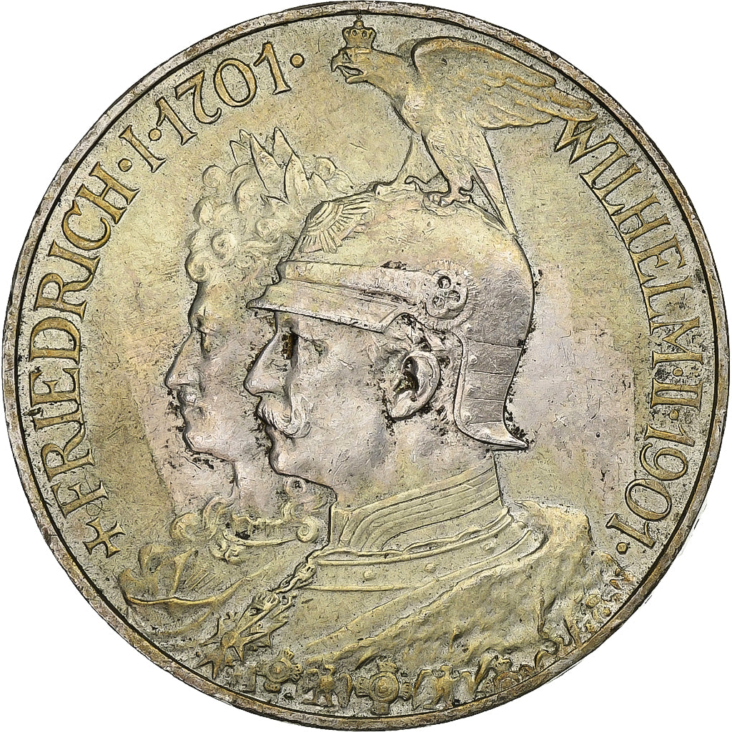 Coin, German States, PRUSSIA, Wilhelm II, 5 Mark, 1901, Berlin, EF(40-45)