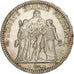 Francja, 5 Francs, Hercule, 1873, Paris, Srebro, AU(50-53), Gadoury:745a, Le