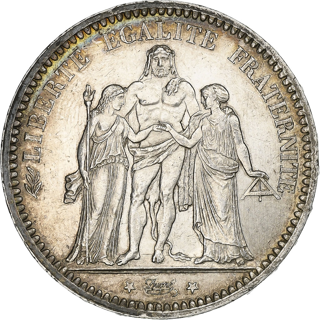 France, 5 Francs, Hercule, 1873, Paris, Silver, AU(55-58), Gadoury:745a, Le