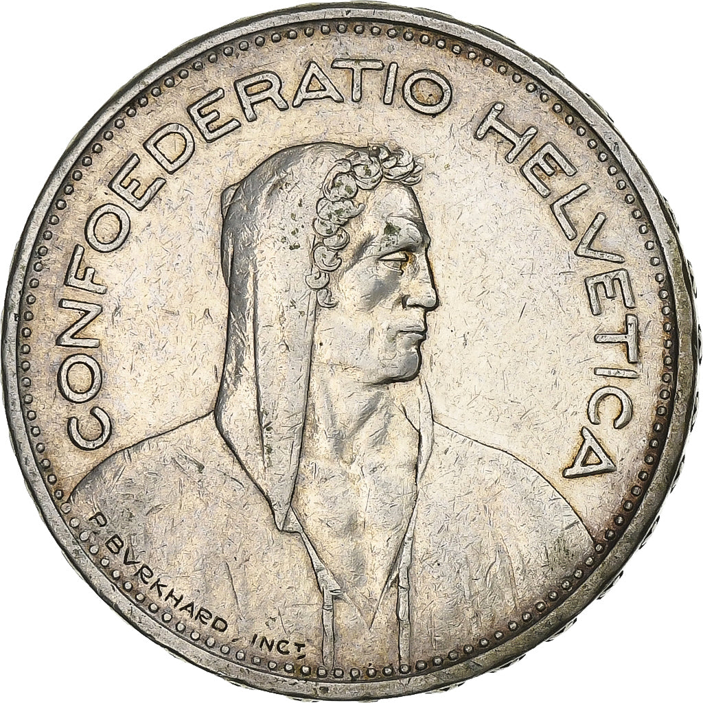 Szwajcaria, 5 Francs, 1931, Bern, Srebro, EF(40-45), KM:40