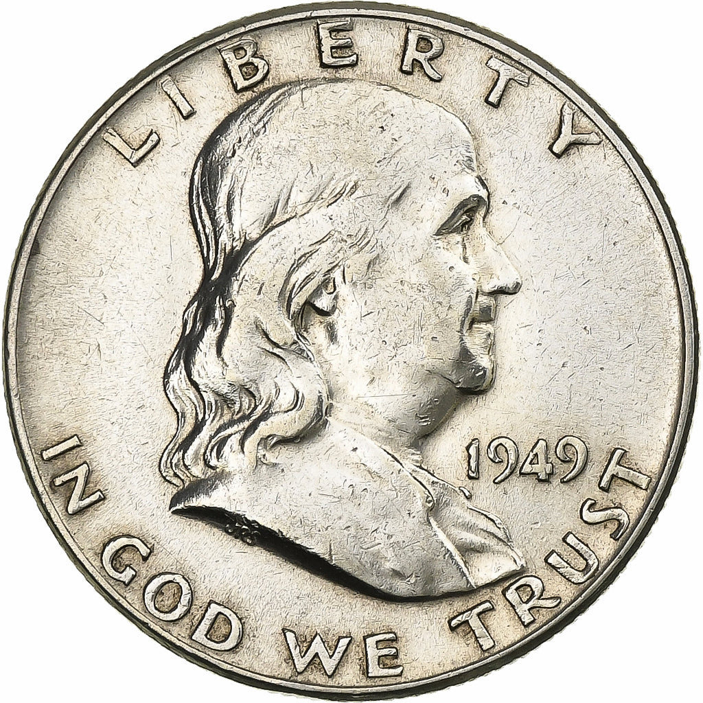 États-Unis, Franklin Half Dollar, 1949, Philadelphia, TB+, KM:199