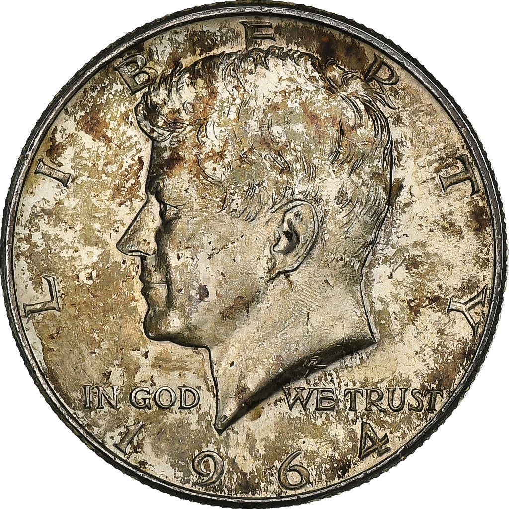 États-Unis, Half Dollar, Kennedy, 1964, Philadelphie, Argent, SUP, KM:202