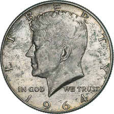 États-Unis, Half Dollar, Kennedy, 1964, Philadelphie, Argent, TTB+, KM:202