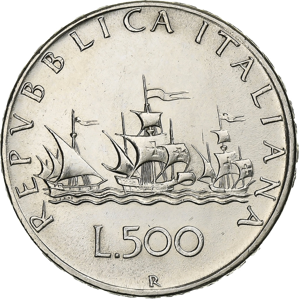 Italia, 500 Lire, 1967, Rome, Argento, SPL-, KM:98