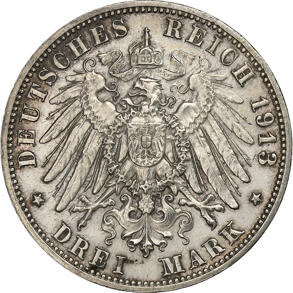Niemcy, Kingdom of Saxony, Friedrich August III, 3 Mark, Battle of Leipzig