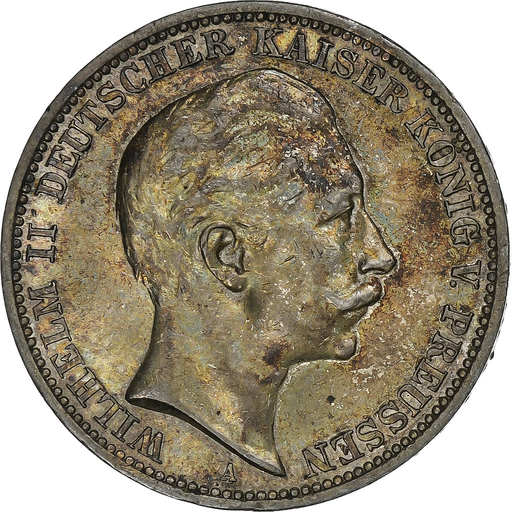Kingdom of Prussia, Wilhelm II, 3 Mark, 1912, Berlin, Silver, EF(40-45), KM:527