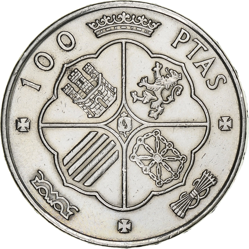 Spain, Caudillo and regent, 100 Pesetas, 1967, Madrid, Silver, EF(40-45), KM:797