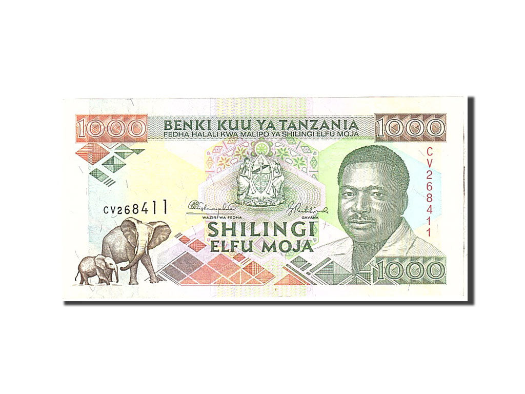 Banknote, Tanzania, 1000 Shilingi, 1993, Undated, KM:27A, UNC(65-70)